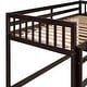 preview thumbnail 48 of 48, Floor Bunk Bed with Movable Storage Cabinet, Include 4 Storage Drawers and 3 Shelves, Solid Wood Bunkbeds Frame for Kids Teens