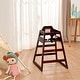 preview thumbnail 10 of 24, Wooden Double Solid Wood Feeding, Eat & Grow Portable High, Easy to Clean Baby Booster Chair in Walnut Finish Mahogany
