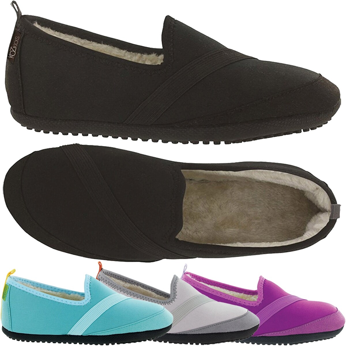 Shop Kozikicks Women S Ergonomic Comfort Non Slip Sole Plush Lined