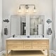 preview thumbnail 80 of 151, Modern Vanity Lights Dimmable Bathroom Light Fixtures with Glass Shade