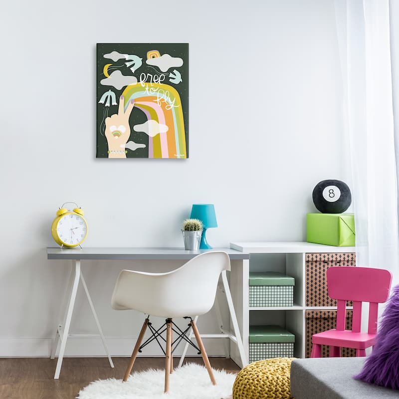 Stupell Boho Free To Fly Canvas Wall Art Design By Mandy Ford Art + Illustration