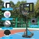 preview thumbnail 4 of 13, Adjustable Height Portable Basketball Hoop with 44" Backboard, Wheels