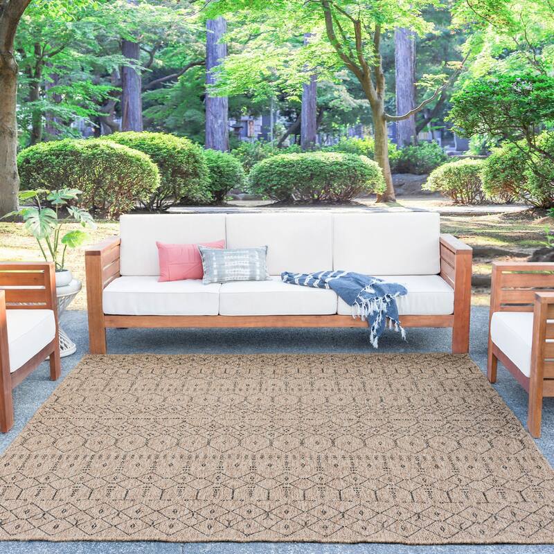 Seros Scandinavian Geometric Indoor/Outdoor Area Rug