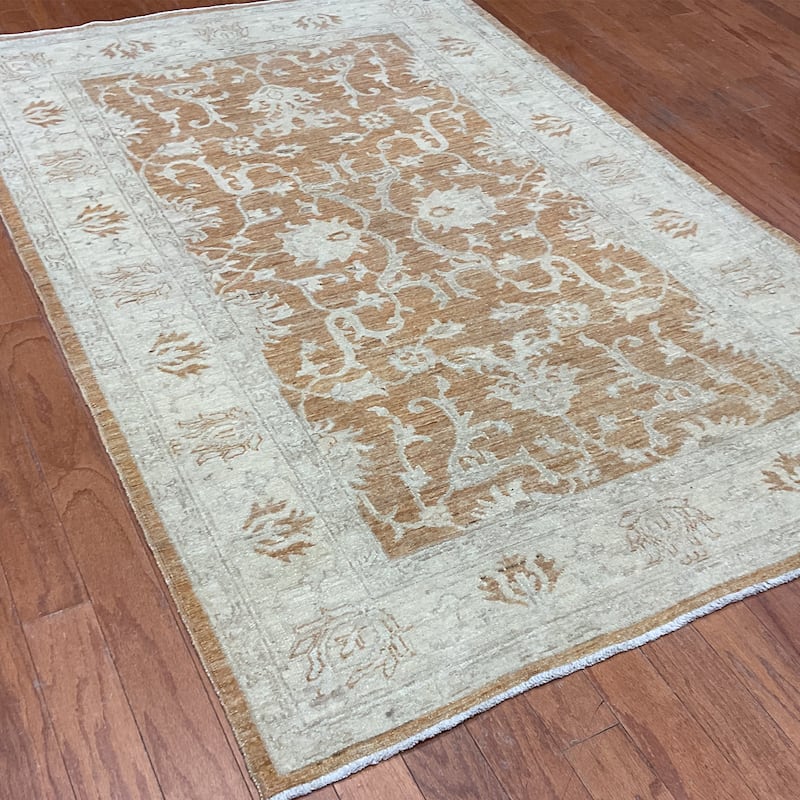 HERAT ORIENTAL Handmade Oushak Wool Rug - 3'10" x 6'