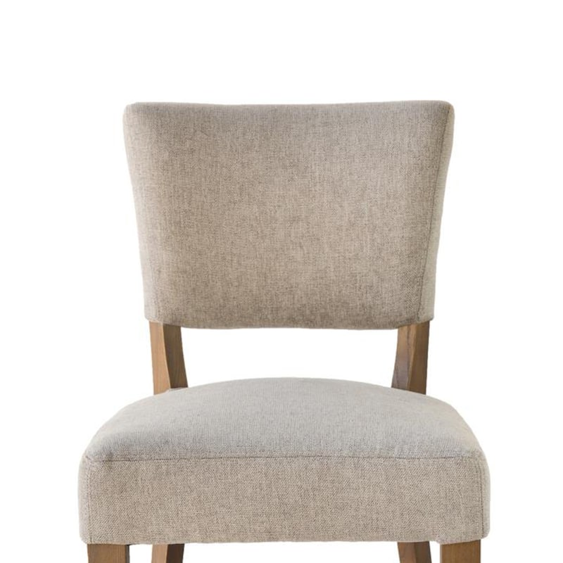 Ryna Counter Stool Chair, Light Gray Fabric, Oak Brown Solid Wood