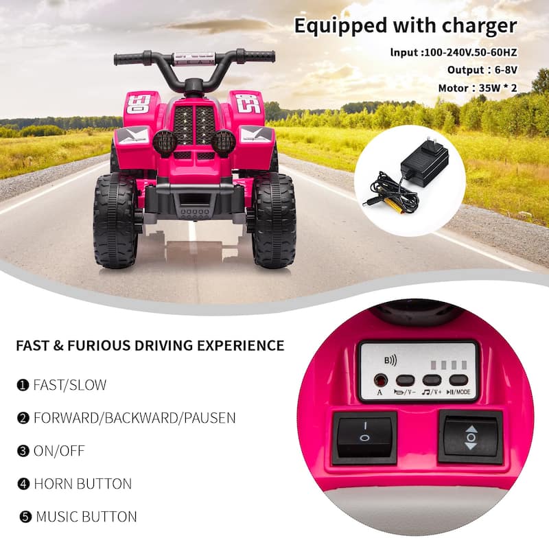 6V Ride On Toy Car for Kids