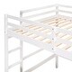 preview thumbnail 10 of 43, Full size Loft Bed with Desk, Writing Board and Drawers Cabinet, White