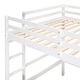 preview thumbnail 11 of 9, Twin Size Loft Bed with Desk and Writing Board, Pine Wooden Bed with Desk, Kid's Bed with 2 Drawers Cabinet, White
