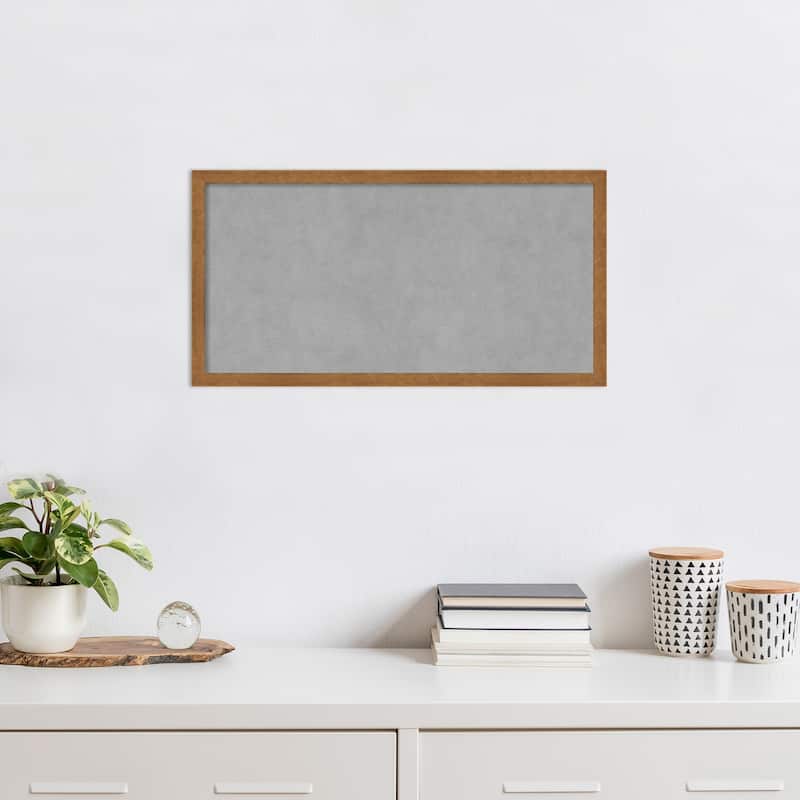 Amanti Art Carlisle Blonde Narrow Framed Magnetic Board