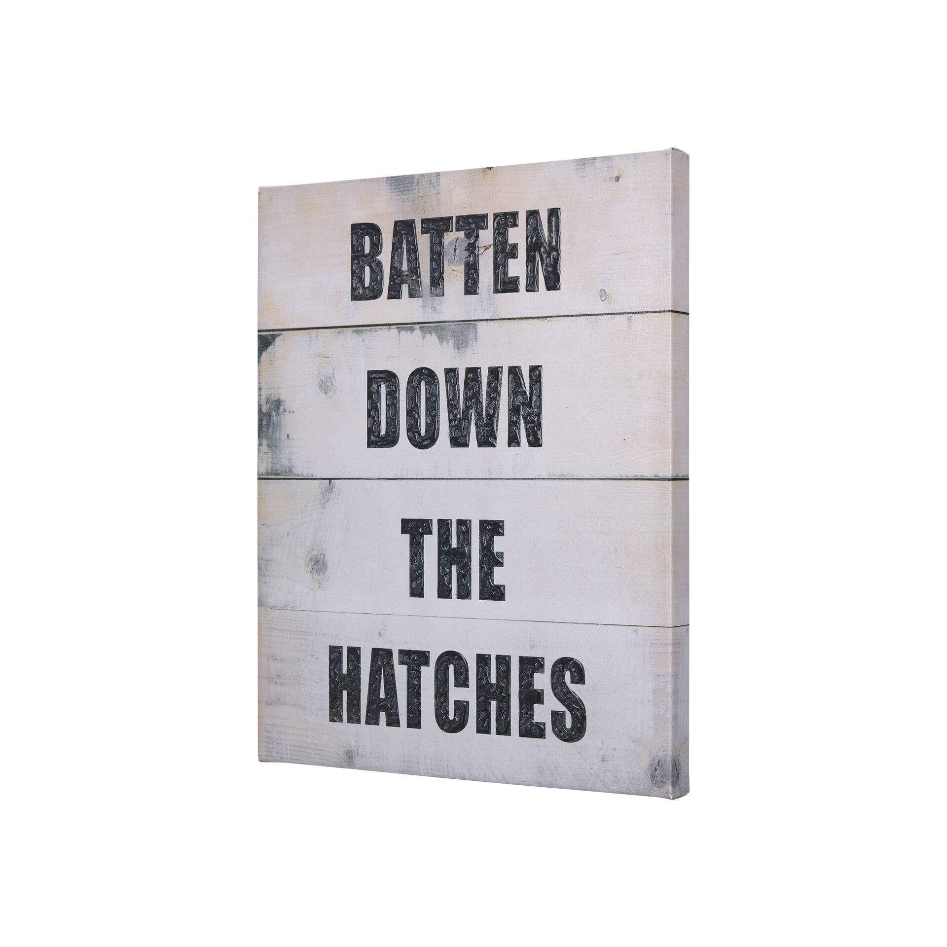 Batten Down The Hatches (20 x 25) Canvas Art Print - Bed Bath & Beyond ...