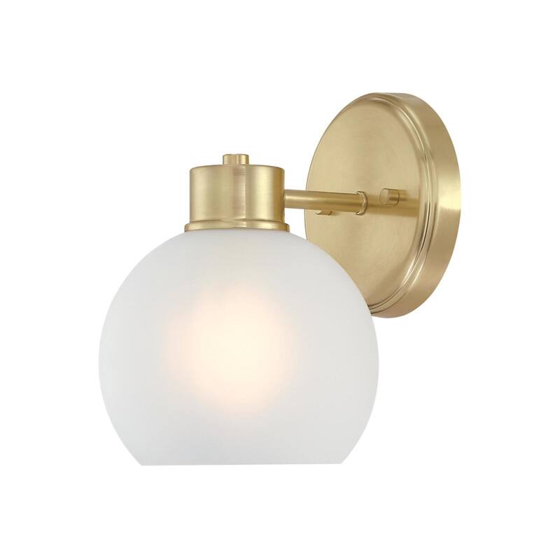 Westinghouse Lighting Dorney One Light Wall Fixture - 1-Light - Champagne Brass