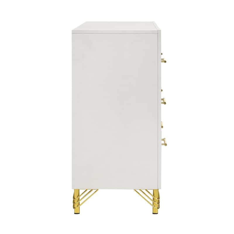 Chesney White 6-drawer Bedroom Dresser