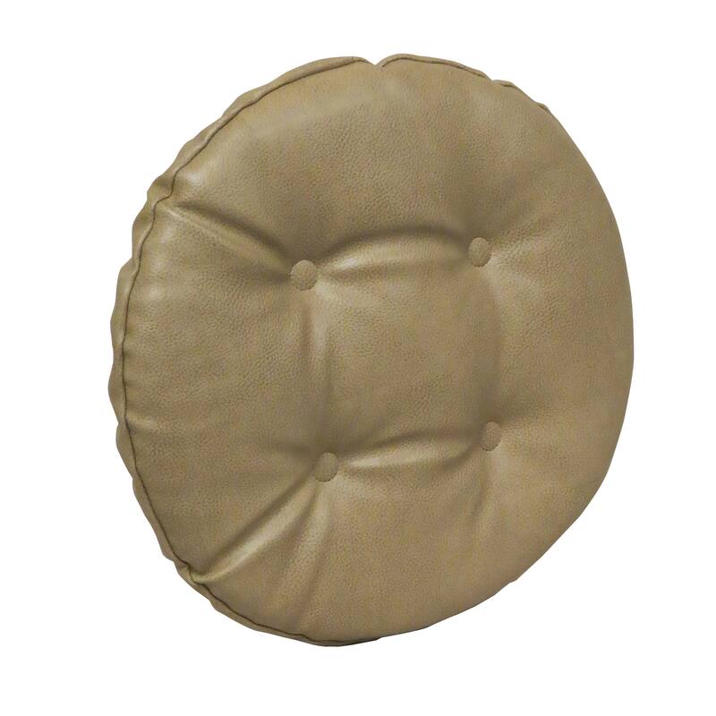 Klear Vu St. Germain Faux Leather Barstool Cushion Set, Set of 2