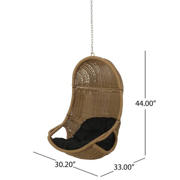 Orville Outdoor and Indoor Wicker Hanging Chair (NO STAND) by