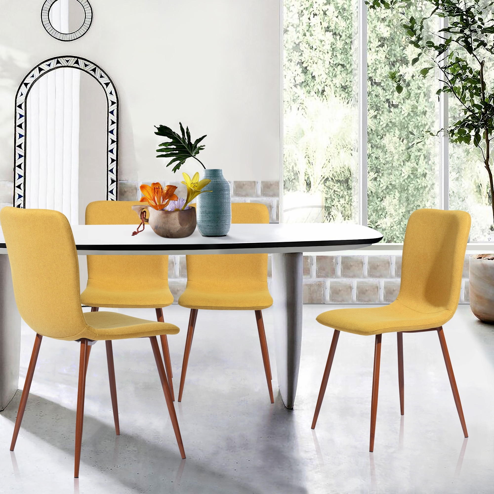 Set of 4 modern dining chairs store
