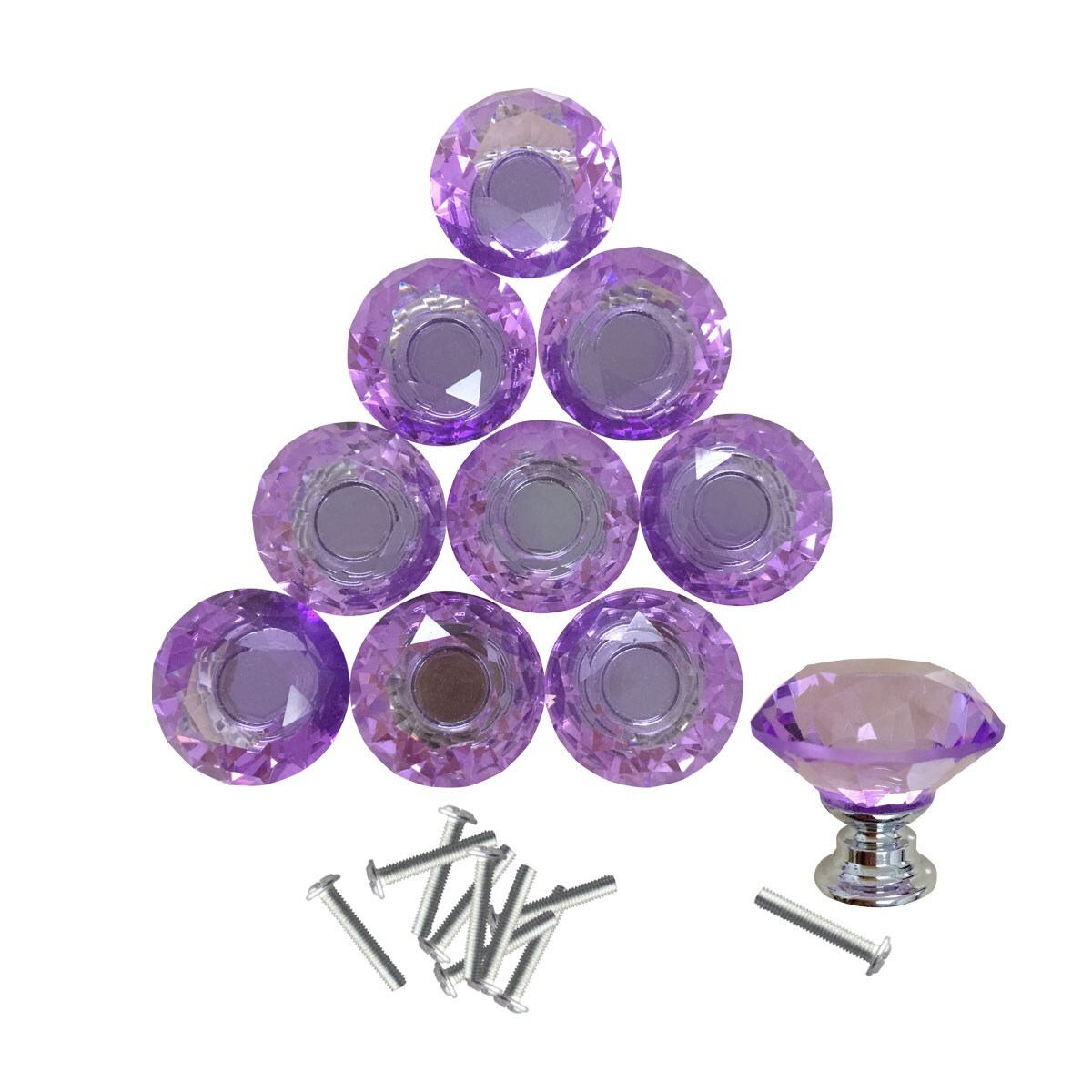 fitted lace wedding dress Purple Agate Door Knobs main image 1