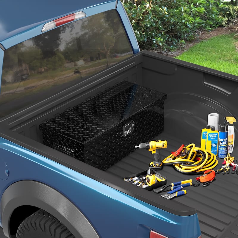 Modern 30"Aluminum Tool Box Diamond Plate Chest Box - 30"