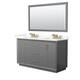 Option Dark Gray, Bronze Trim, Giotto Quartz Top
