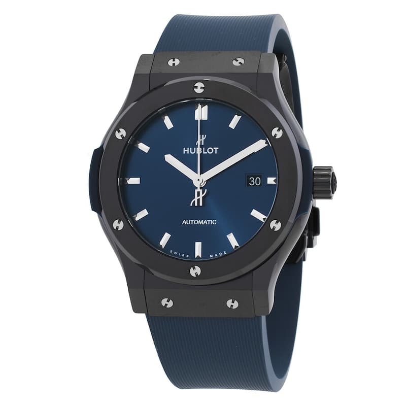 Hublot Classic Fusion 42mm Automatic Black Dial Men's Watch - Blue