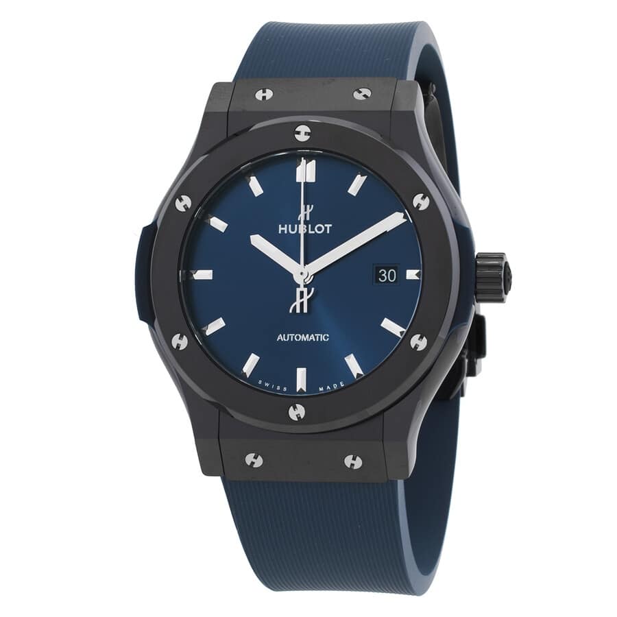 Hublot Classic Fusion 42mm Automatic Black Dial Men's Watch - Blue