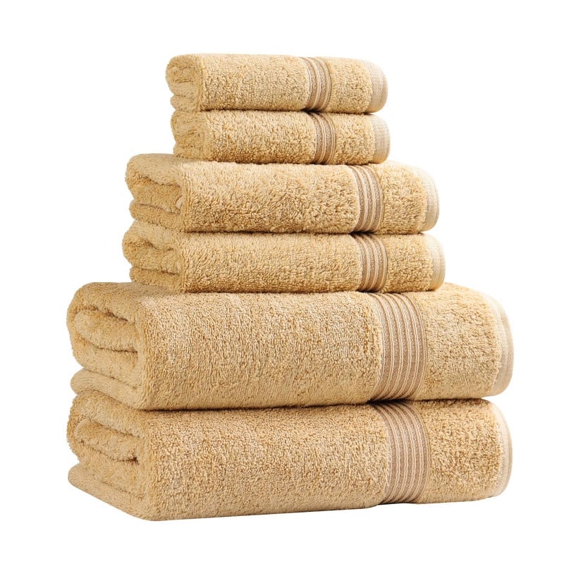 Superior Heritage Egyptian Cotton Absorbent 6-Piece Towel Set