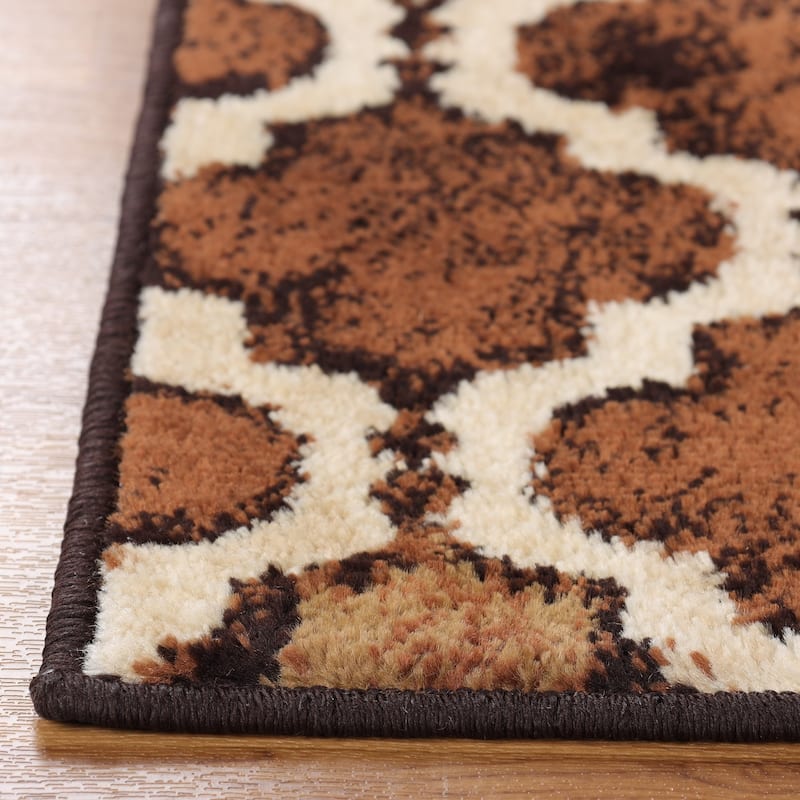 Superior Viking Contemporary Geometric Trellis Indoor Runner or Area Rug