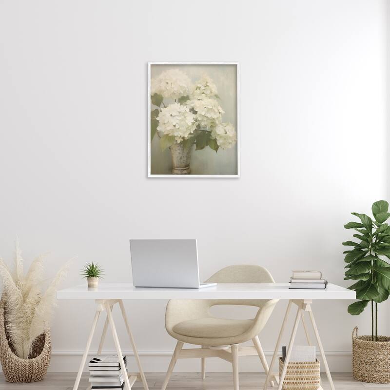 Stupell Faded Country Hydrangeas Framed Giclee Art Design By Arlington Prints