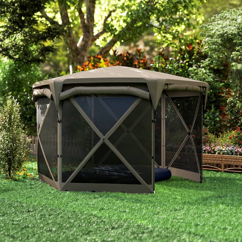 Oxford Fabric Pop-Up Gazebo Tent for 10-12 Persons