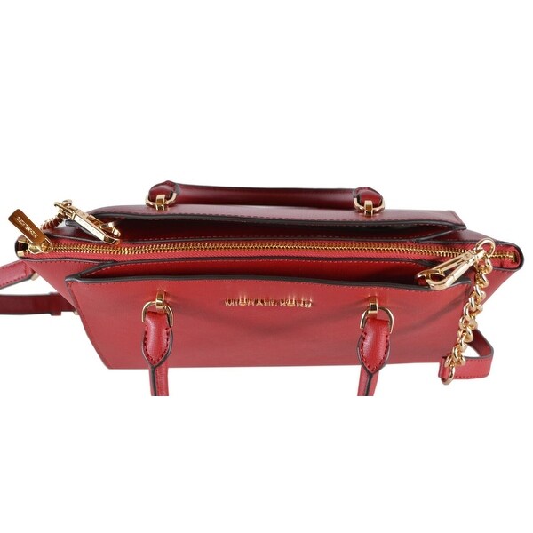 large red michael kors purse