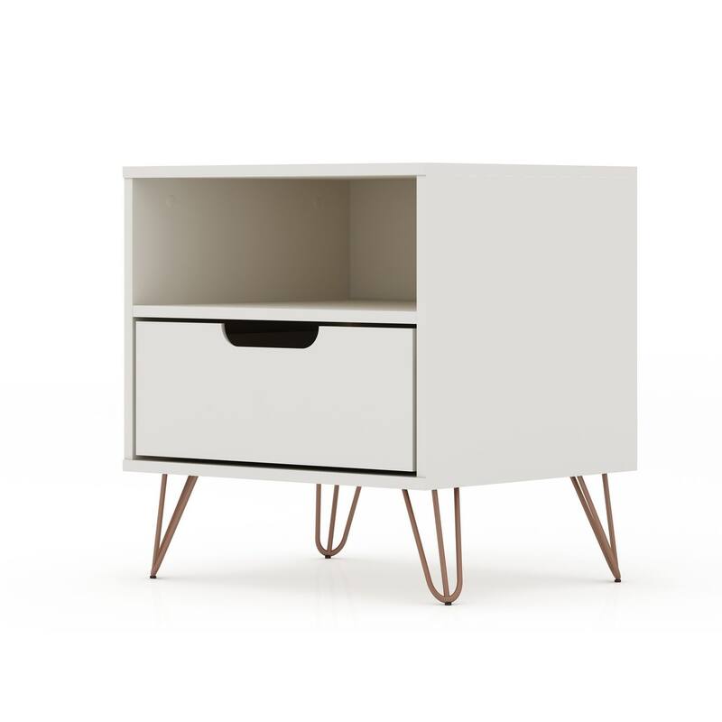 Carson Carrington Bandene Mid-century Modern 1-drawer Wood Nightstand