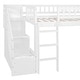 preview thumbnail 8 of 28, Twin Size Loft Bed with Storage Stairs & Two Drawers, Wooden Kids Loft Bed Frame with Convertible Built-in Ladder & Slide
