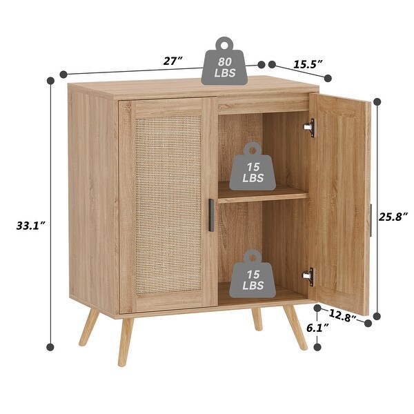Artiss rattan buffet sideboard cabinet storage hallway table kitchen cupboard sale