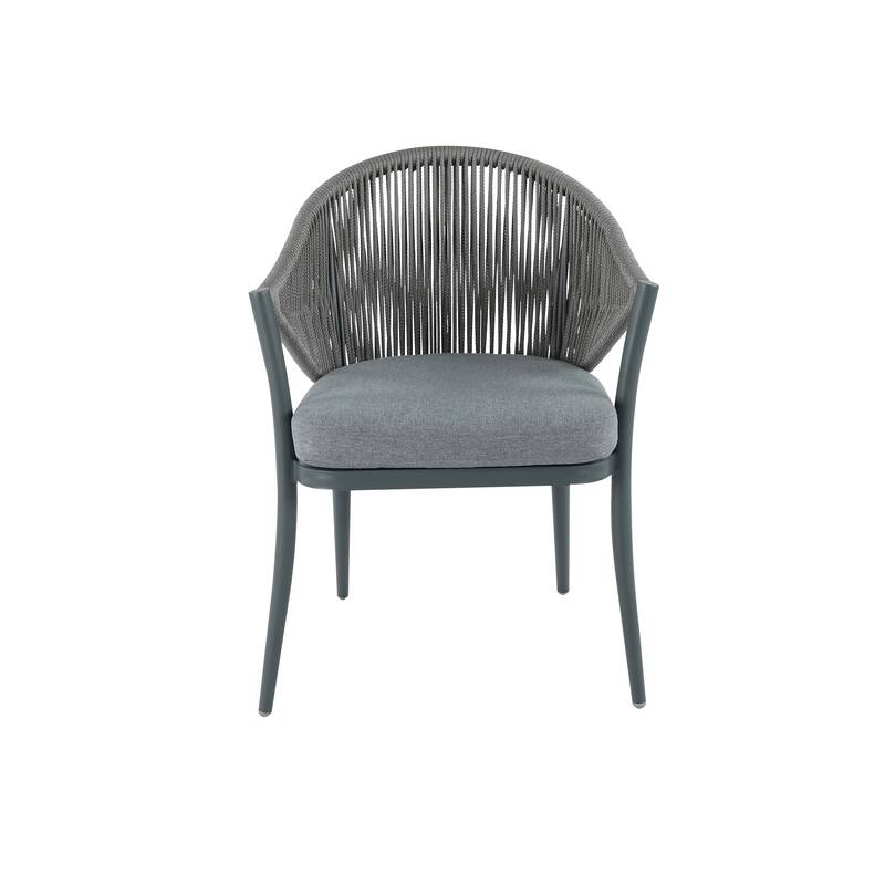 Outdoor Patio 7-Piece Dining Set with Seat and Cushions