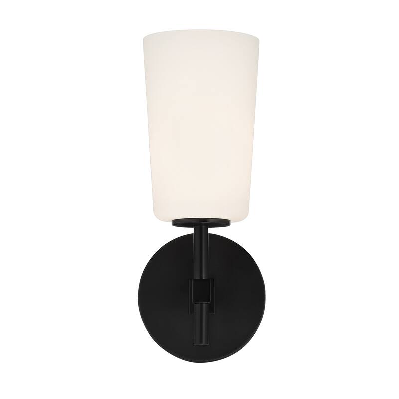 Colton 1 Light Black Wall Mount - 5.50'' W x 13.25'' H