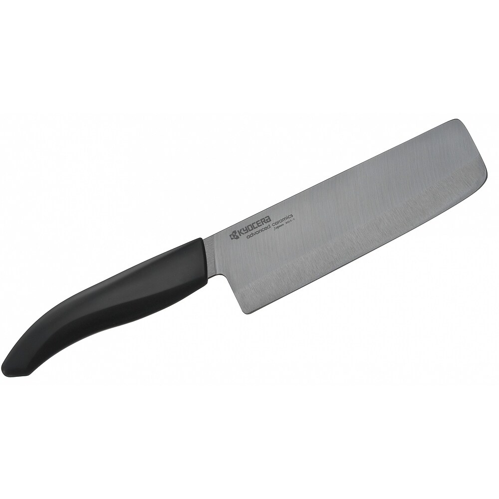 Shop Kyocera Advanced Ceramic Revolution Series 6 Inch Nakiri Vegetable Cleaver Black Blade Overstock 17759368