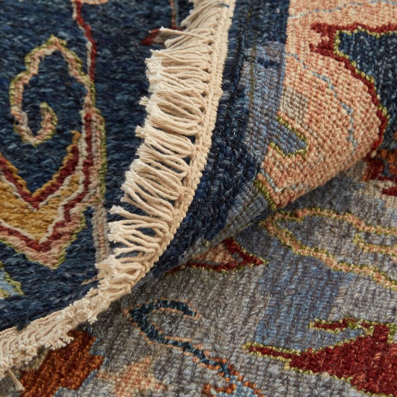Grand Bazaar Pierson Hand Knotted Ikat Transitional Area Rug