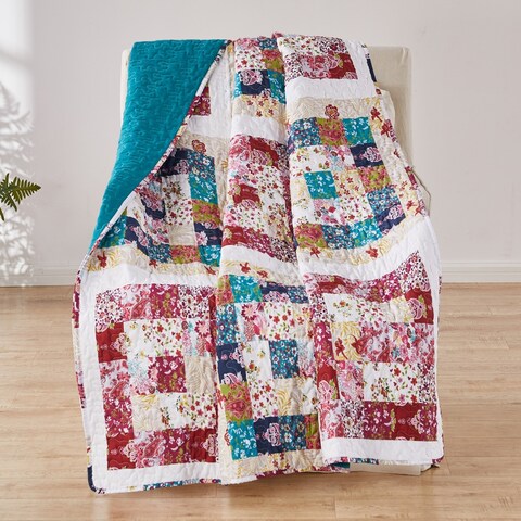 Greenland Home Fashions Harmony Quilted Throw Blanket
