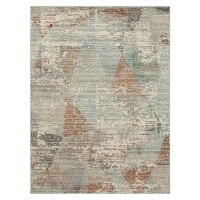 Mohawk Home Anderson Abstract Geometric Striped Contemporary Area Rug