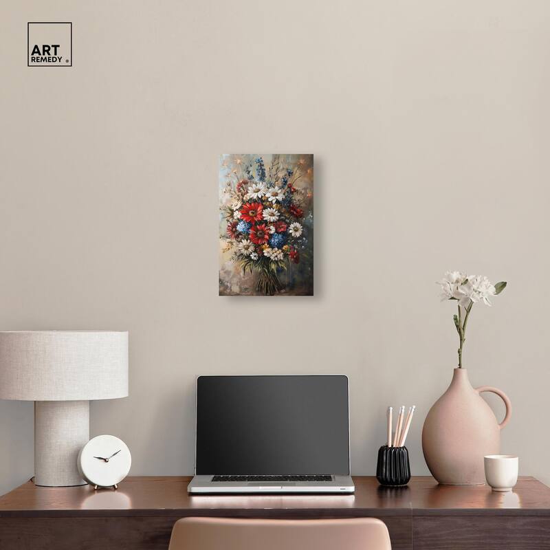 Symphony of Flowers II Canvas by Art Remedy, Gallery Wrapped