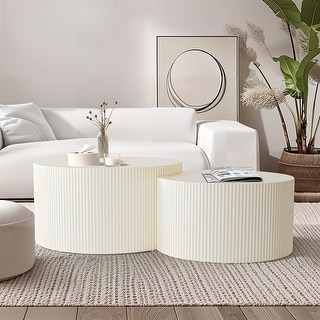 Nesting Coffee Table Set for Living Room Set of 2 Pieces - Bed Bath ...
