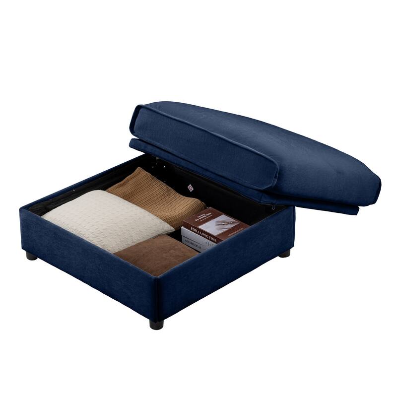Cloudies Storage Ottoman Comfortable choice, multiple functions, classic design, and cozy corners Velvet