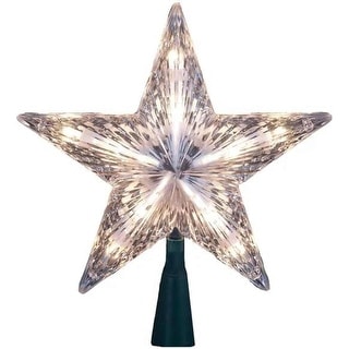 5 Point Clear Star Light Up Tree Topper - Bed Bath & Beyond - 39392061