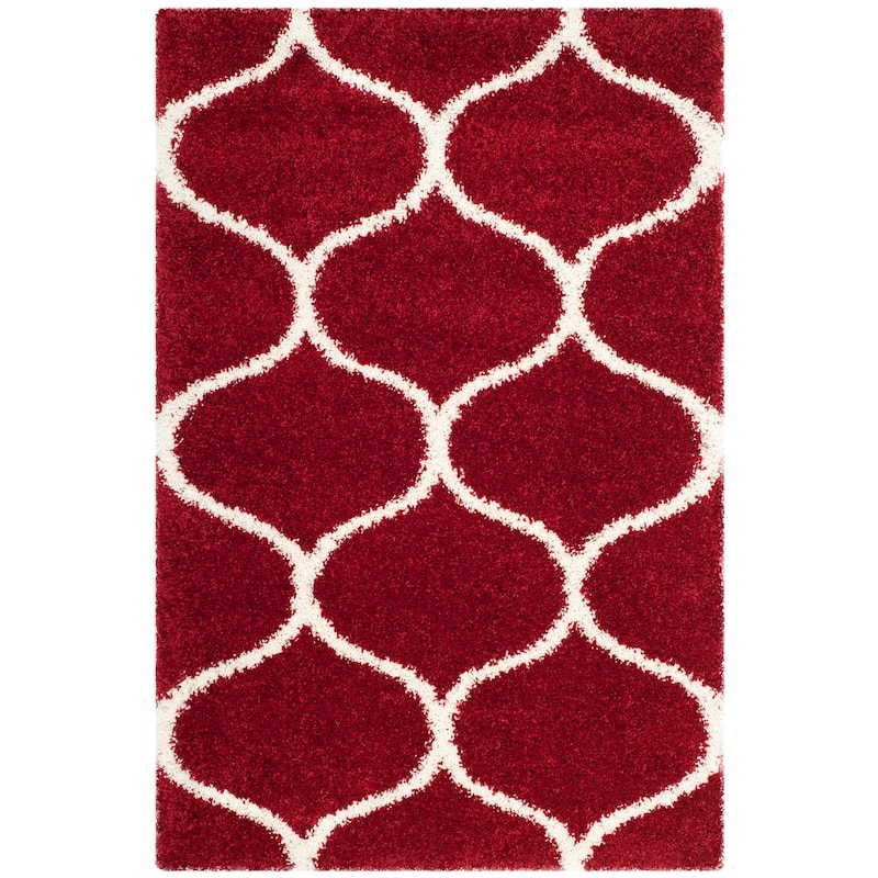 SAFAVIEH Hudson Shag Pushpa Trellis 2-inch Thick Area Rug