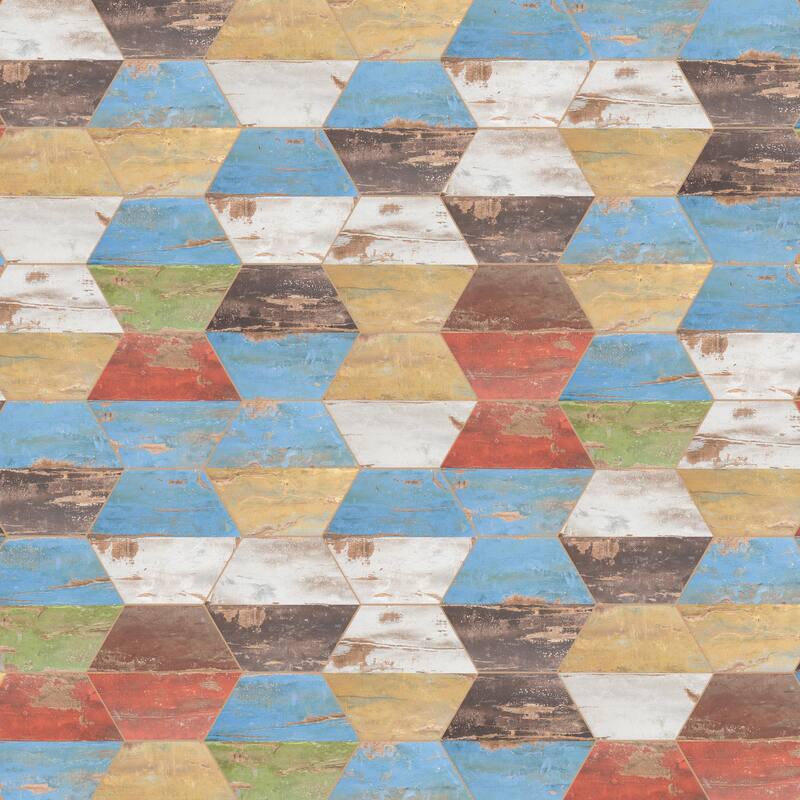 Merola Tile Karacter Hex Vintage 9-7/8" x 11-1/4" Porcelain Floor and Wall Tile