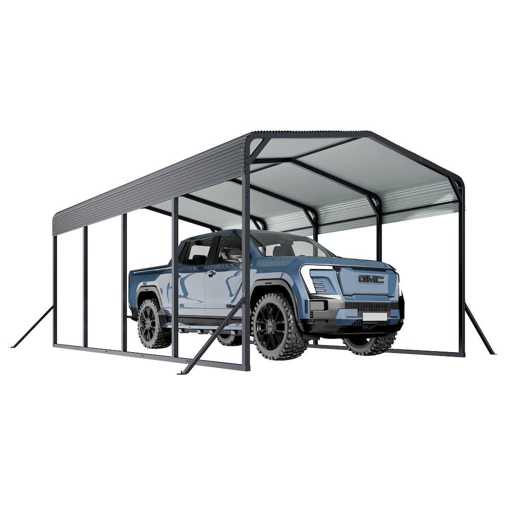GDF Studio - Ironhaven Industrial 12 x 20 FT Metal Carport