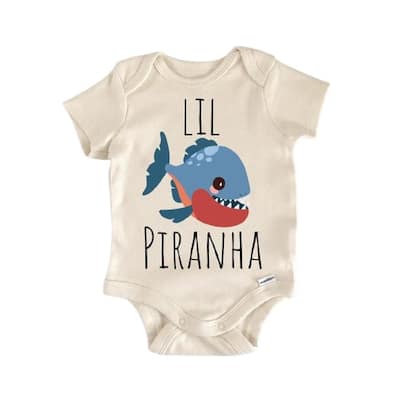 Piranha Fish Tropical - Baby Boy Girl Clothes Infant Bodysuit Funny Cute Newborn