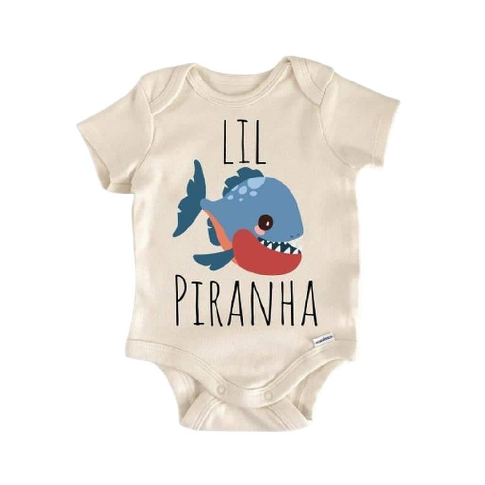 Piranha Fish Tropical - Baby Boy Girl Clothes Infant Bodysuit Funny Cute Newborn