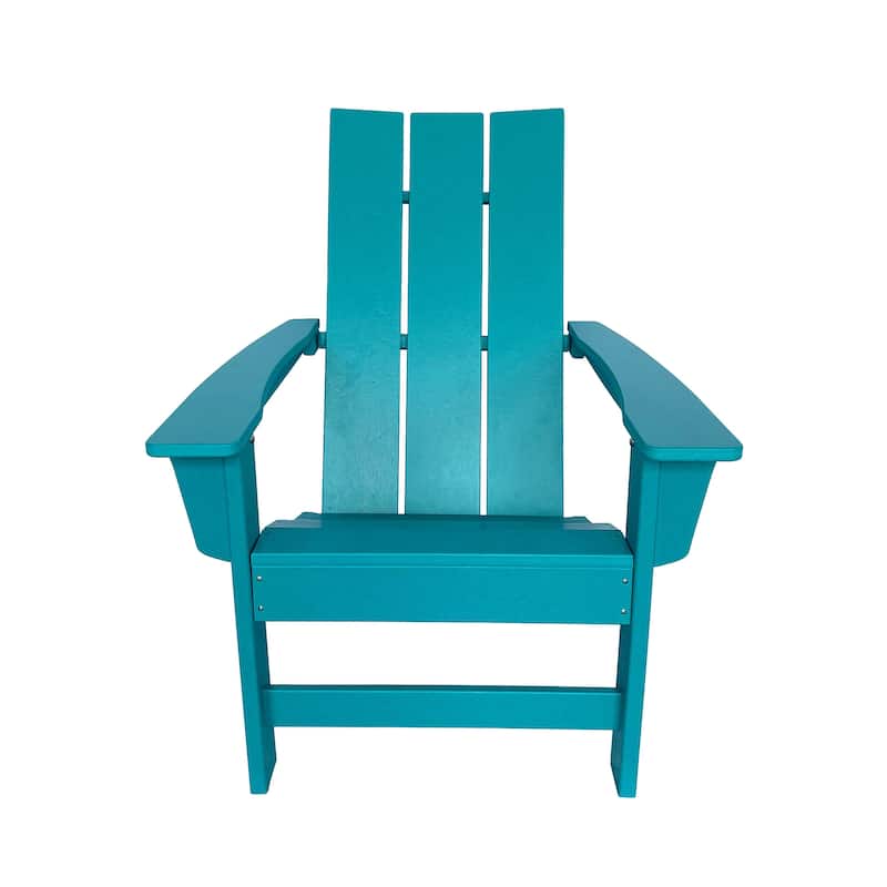 Brixx Poly Modern Adirondack Chair - Blue