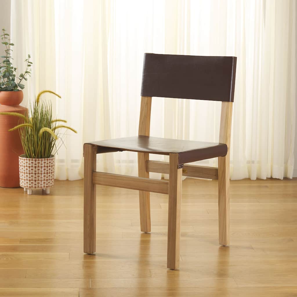 SAFAVIEH Romee Solid Wood Dining Chair (Fully Assembled)