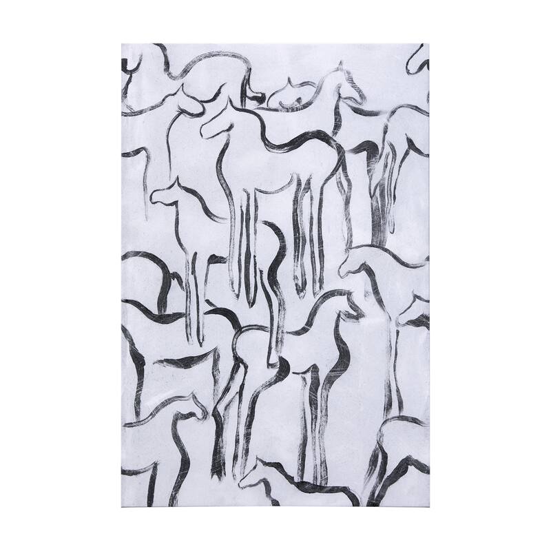 Horse Herd I (40 x 60) Canvas Art Print - Large